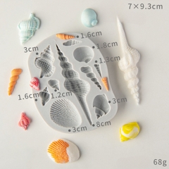Khuôn Silicon - Sinh Vật Biển TH - Sò Ốc - 10c