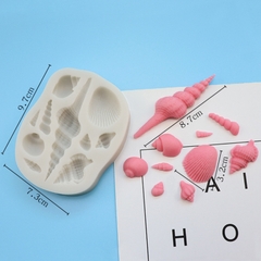 Khuôn Silicon - Sinh Vật Biển TH - Sò Ốc - 10c