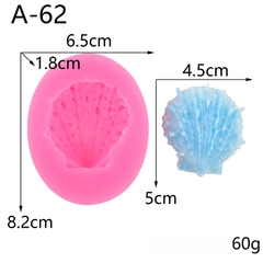 Khuôn Silicon - Sinh Vật Biển TH - sò biển 4.8x4.5cm