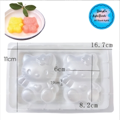 Vĩ Nhựa PP - Em Bé - 2c - Mèo Kitty Ngồi 8cm
