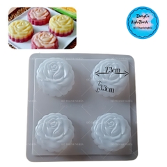 Vĩ Nhựa PP - Hoa - YT101 - Hoa Hồng 7.3x3.3cm