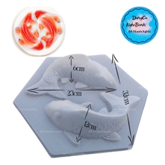 Vĩ Nhựa PP - Cá Chép 23cm - 2c - Cá Cong 23cm