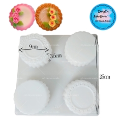 Vĩ Nhựa PP - Chữ 9cm - YB379 - Viền Vàng - Trơn