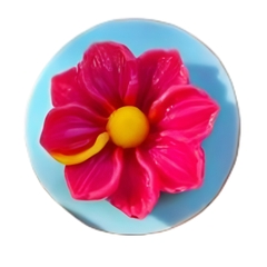 Khuôn Silicon - Hoa Cúc Dẹp Xoay - 5.3cm
