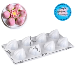Vĩ Nhựa PP - Trái Đào - YT092 - 8c - Đào 4.5x32cm