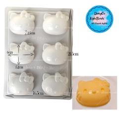 Vĩ Nhựa PP - Em Bé - YT086 - 6c - Mặt Mèo Kitty