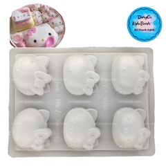 Vĩ Nhựa PP - Em Bé - YT086 - 6c - Mặt Mèo Kitty