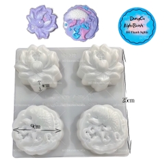 Vĩ Nhựa PP - Hoa - YB373 - Cá Chép - Hoa Sen 9cm