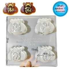 Vĩ Nhựa PP - Thỏi Vàng - TN71 - 4c - Túi Phát Phúc Tài Lộc 9cm