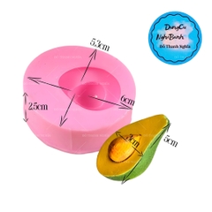 Khuôn Silicon - Trái Cây - Bơ 5Cm
