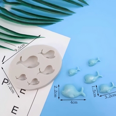 Khuôn Silicon - Biển - Cá Heo Nhỏ 5c