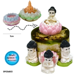 Khuôn Silicon - Hoa Sen Thái Nở - Đài Hoa Sen 7cm Búp Sen