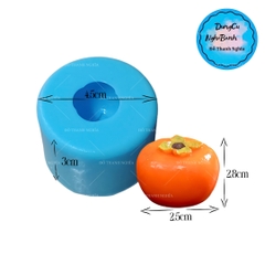 Khuôn Silicon - Trái Cây - Hồng 2.5cm