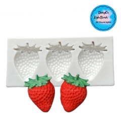 Khuôn Silicon - Trái Cây - Dâu Tây Vĩ 3c