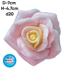 Khuôn Silicon - Hoa Hồng Nở - D20 7CM - Thái Nở