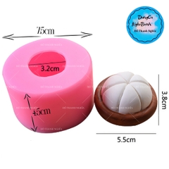 Khuôn Silicon - Trái Cây - Măng Cụt - 1 Nữa