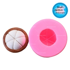 Khuôn Silicon - Trái Cây - Măng Cụt - 1 Nữa
