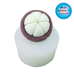 Khuôn Silicon - Trái Cây - Măng Cụt - 1 Nữa