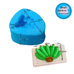 Khuôn Silicon - Trái Cây - Chuối Nải 5.8cm