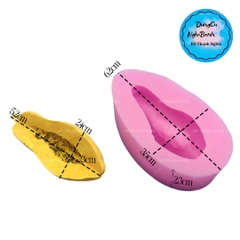Khuôn Silicon - Trái Cây - Đu Đủ HP - Trái Đu Đủ 1/2 5cm
