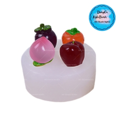 Khuôn Silicon - Trái Cây - Tứ Quả 4c - 3.5X8cm