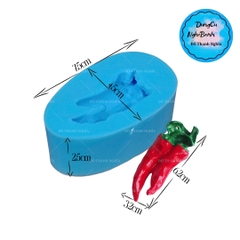 Khuôn Silicon - Trái Cây - Ớt - Ớt Cặp Thái