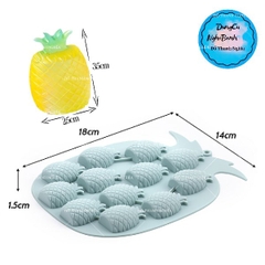 Khuôn Silicon - Trái Cây - Khóm 1.5cm - 12c - Vĩ