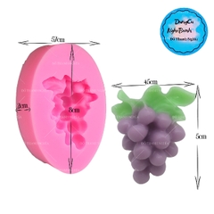 Khuôn Silicon - Trái Cây - Chùm Nho 5cm Cuốn - 1c