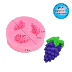 Khuôn Silicon - Trái Cây - Chùm Nho 2cm Cuốn - 3c