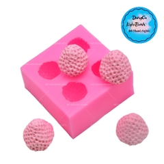 Khuôn Silicon - Trái Cây - Dâu Tây - 3cm - 4c - TRÒN