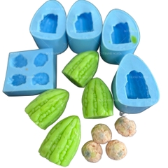 Khuôn Silicon - Món Ăn - 1 Trái Khổ Qua Tách Lẻ Từ Set 4
