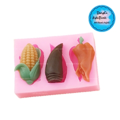 Khuôn Silicon - Trái Cây - Bắp 4.5cm - 3c - Măng Ớt