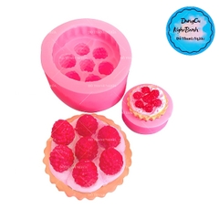 Khuôn Silicon - Trái Cây - Dâu Tây Khối Dây Tây 5.6cm