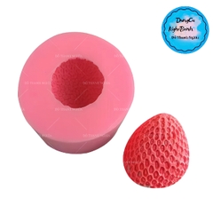 Khuôn Silicon - Trái Cây - Dâu Tây - 4.5cm - 1c - Tròn