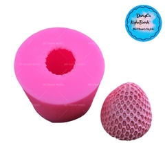 Khuôn Silicon - Trái Cây - Dâu Tây - 4.5cm - 1c - Tròn