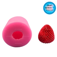 Khuôn Silicon - Trái Cây - Dâu Tây - 4.5cm - 1c - Tròn