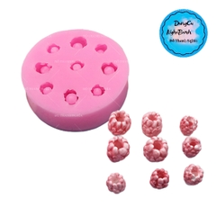 Khuôn Silicon - Trái Cây Berry - Mâm Xôi Lỗ 1.1cm 1.7cm - 9c