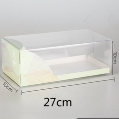 Hộp Nhựa - Chữ Nhật Đế Giấy - 27.5x10 Cao 11cm