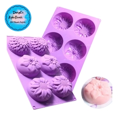 Khuôn Silicon - Đế - Hoa Cúc Hướng Dương Vĩ 6c