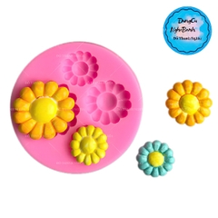 Khuôn Silicon - Hoa Hướng Dương - Mặt 2-4cm - 4c