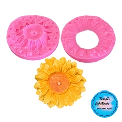 Khuôn Silicon - Hoa Hướng Dương - 9.5cm - 2 Mảnh