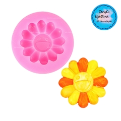 Khuôn Silicon - Hoa Hướng Dương - Mặt 5cm - Mặt Cười