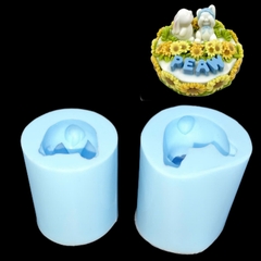 Khuôn Silicon - Động Vật - Con Thỏ Gấu Set 2