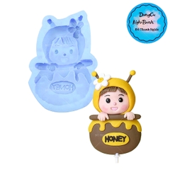 Khuôn Silicon - Em Bé - Ong 7.5cm