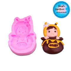 Khuôn Silicon - Em Bé - Ong 7.5cm