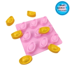 Khuôn Silicon - Thỏi Vàng - Vĩ 4cm 9c