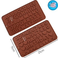Khuôn Silicon - Chữ Số - Set 2 - 5cm - Nâu