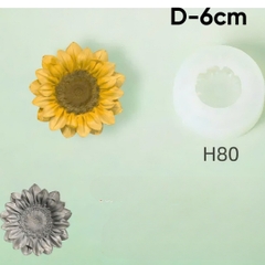Khuôn Silicon - Hoa Hàn Quốc -Hướng Dương H80