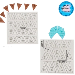 Khuôn Silicon - Chữ Số - Set 2 - 2cm - Tam Giác