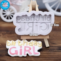 Khuôn Silicon - Chữ happy GIRL